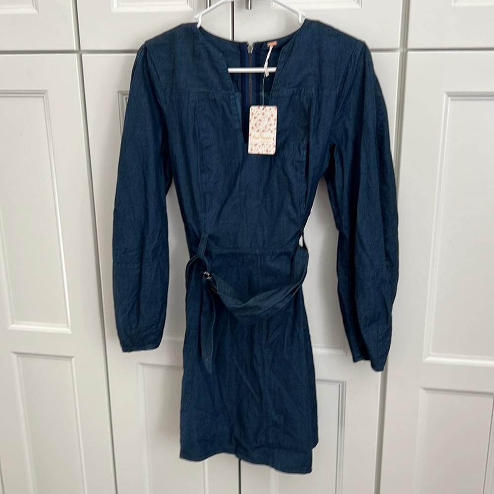 Free People Denim Karmen Dress size S